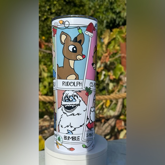 Rudolph the Red Nosed Reindeer 20oz tumbler - Picture 1 of 6